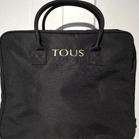 TOUS Black Briefcase Sleek Professional Design - Picture 1 of 1